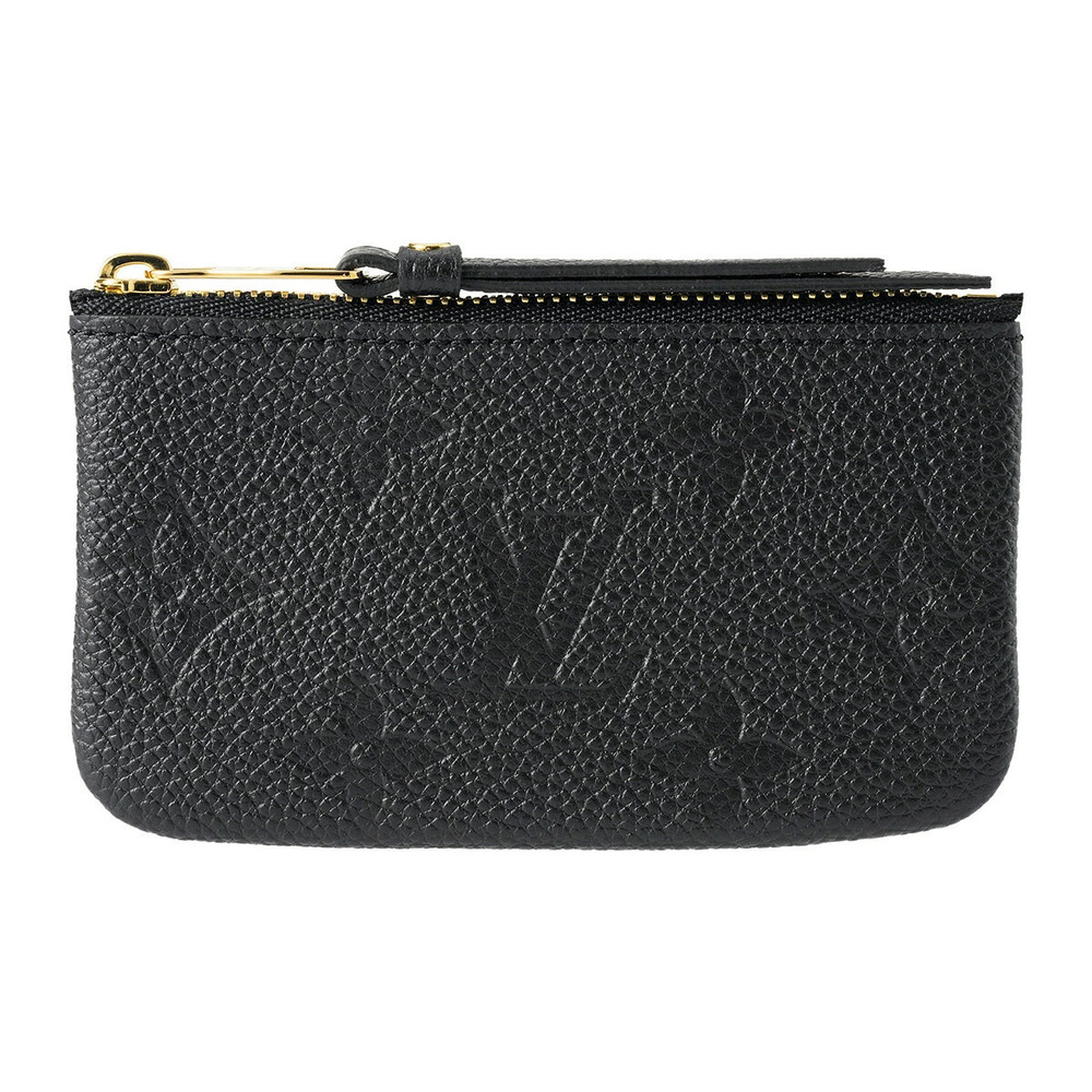 Louis Vuitton Coin Wallet Monogram Empreinte Pochette Pouch Leather Black